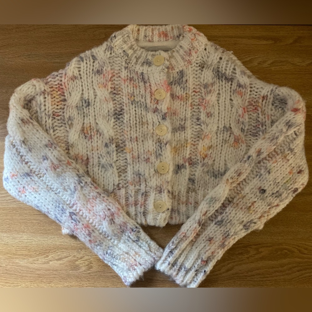 UO Cropped Knit Cardigan